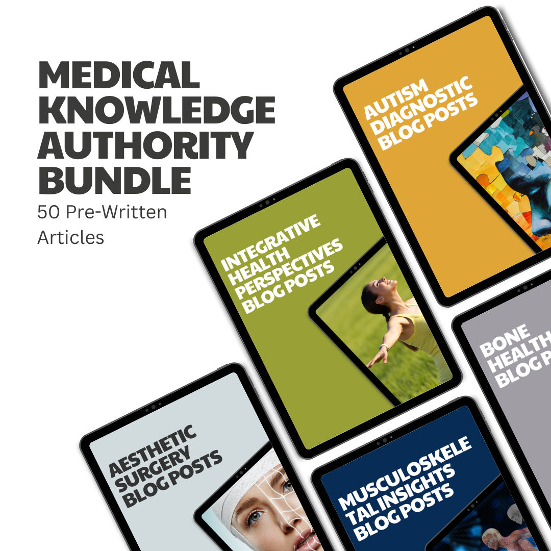 Medical Knowledge Authority Bundle – 50 Pre-Written Articles